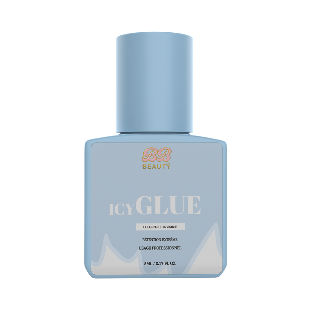 Colle extensions de cils bleue invisible