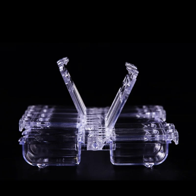Boîte rangement strass transparent